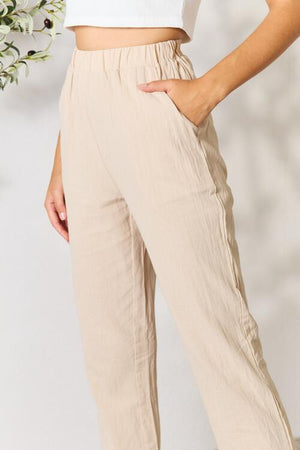 Double Take Pull-On Pants with Pockets