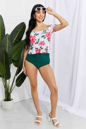 Marina West Swim Coastal Cutie Off-Shoulder Swim Tankini Set